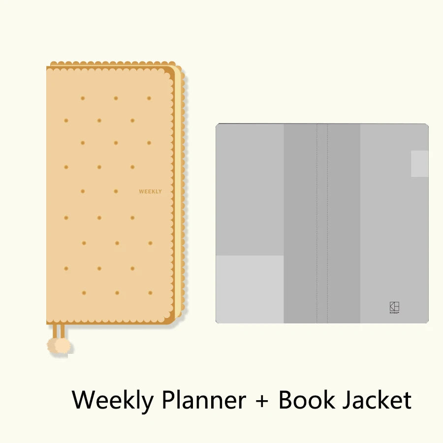 Kinbor 2025 Weekly Plan Book Two Pages A week Schedule Book Self Disciplined Punch Book Efficiency Manual Daily Time Management
